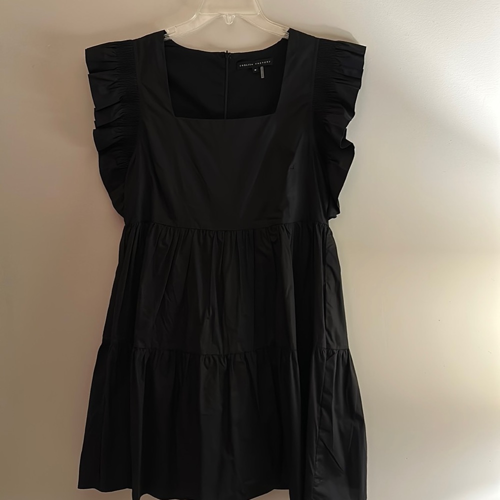 English factory black mini dress